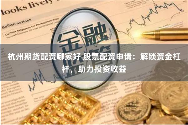 杭州期货配资哪家好 股票配资申请：解锁资金杠杆，助力投资收益